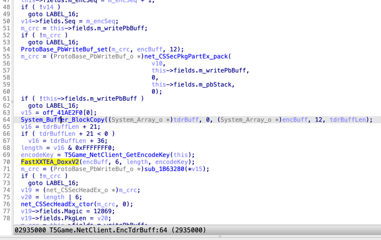 Tdr buf encode