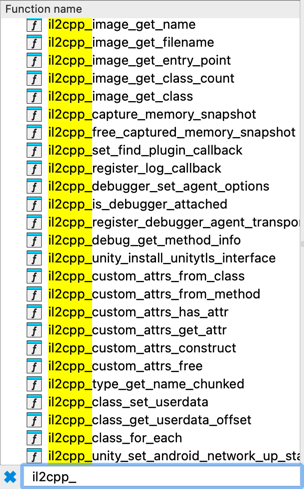 Il2Cpp functions